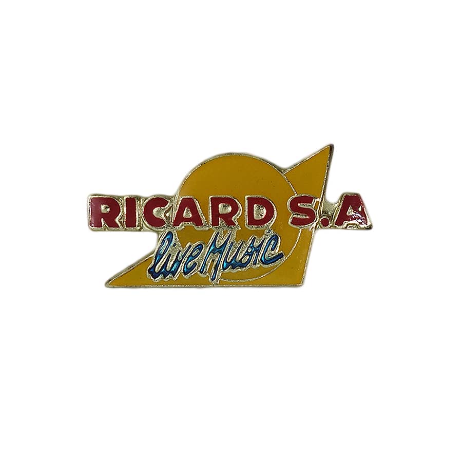 RICARD S.A Live Music ピンズ 音楽 ライブイベント 留め具付き