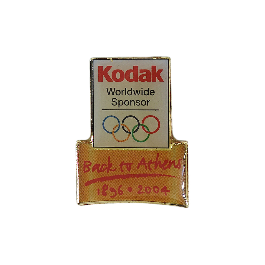 Kodak オリンピック ワールドワイド スポンサー ピンズ 五輪 留め具付き