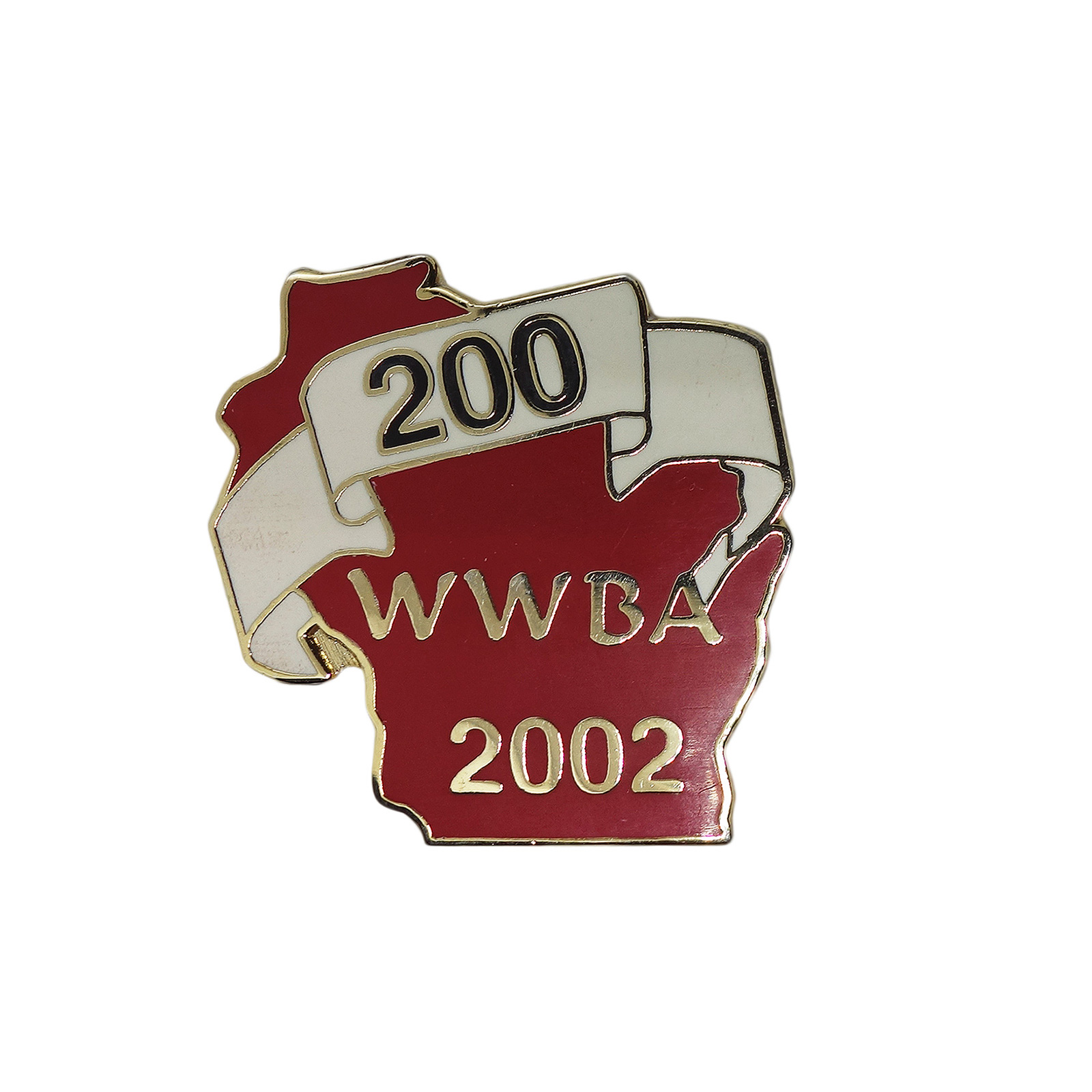 WWBA ボウリング 200 ピンズ ウィスコンシン州 地図型 留め具付き