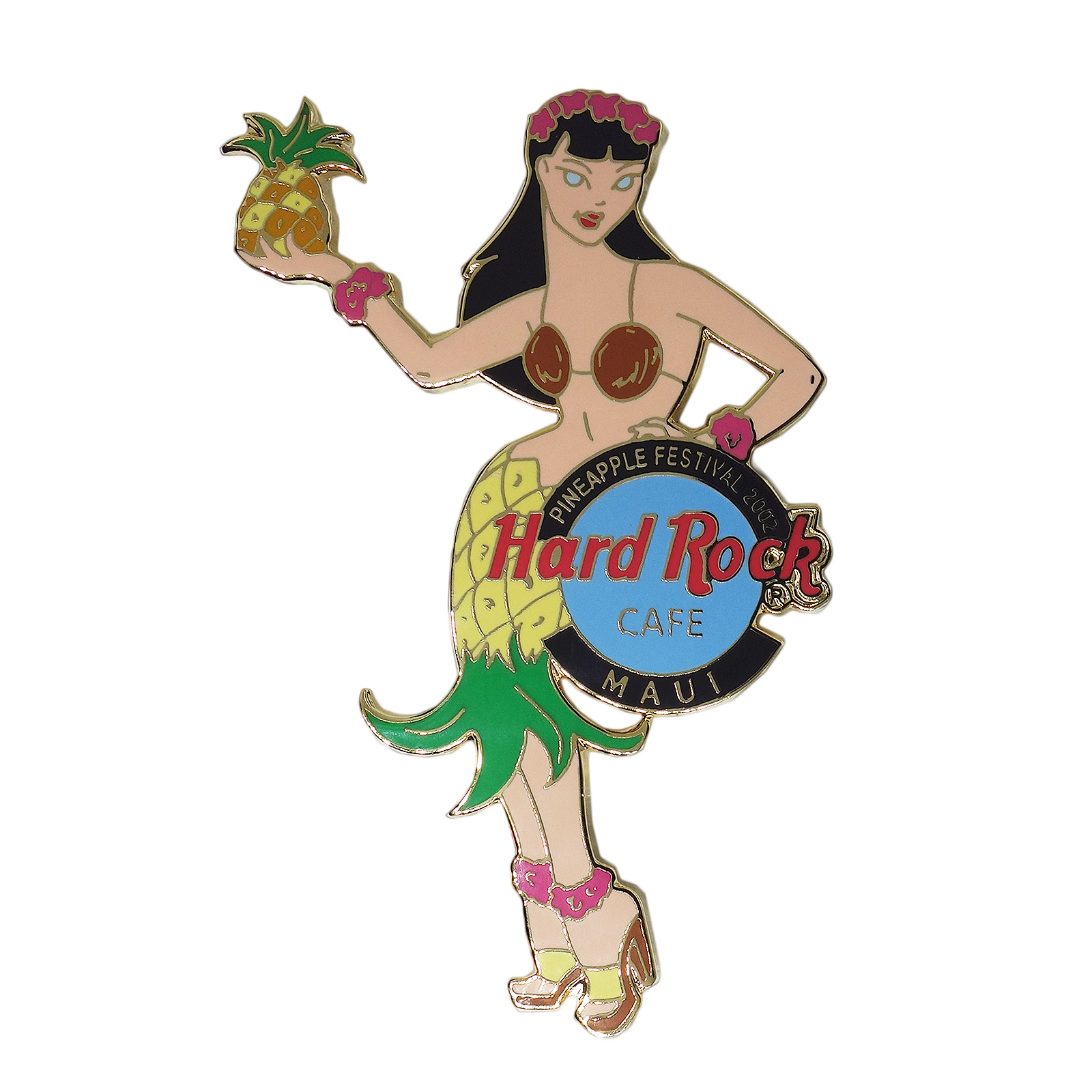 Hard Rock CAFE パイナップルフェスティバル 女性 ピンズ ハードロックカフェ MAUI