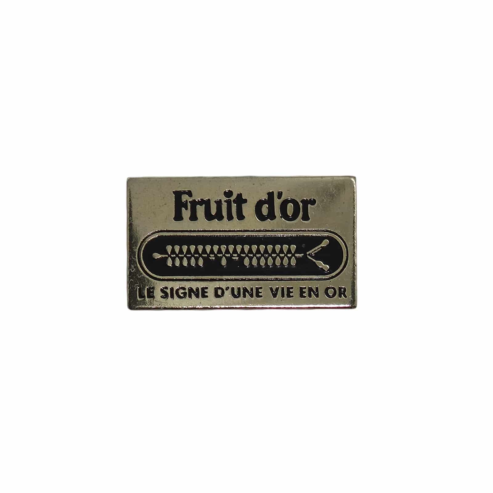 Fruit d'or ピンズ 食品会社 留め具付き