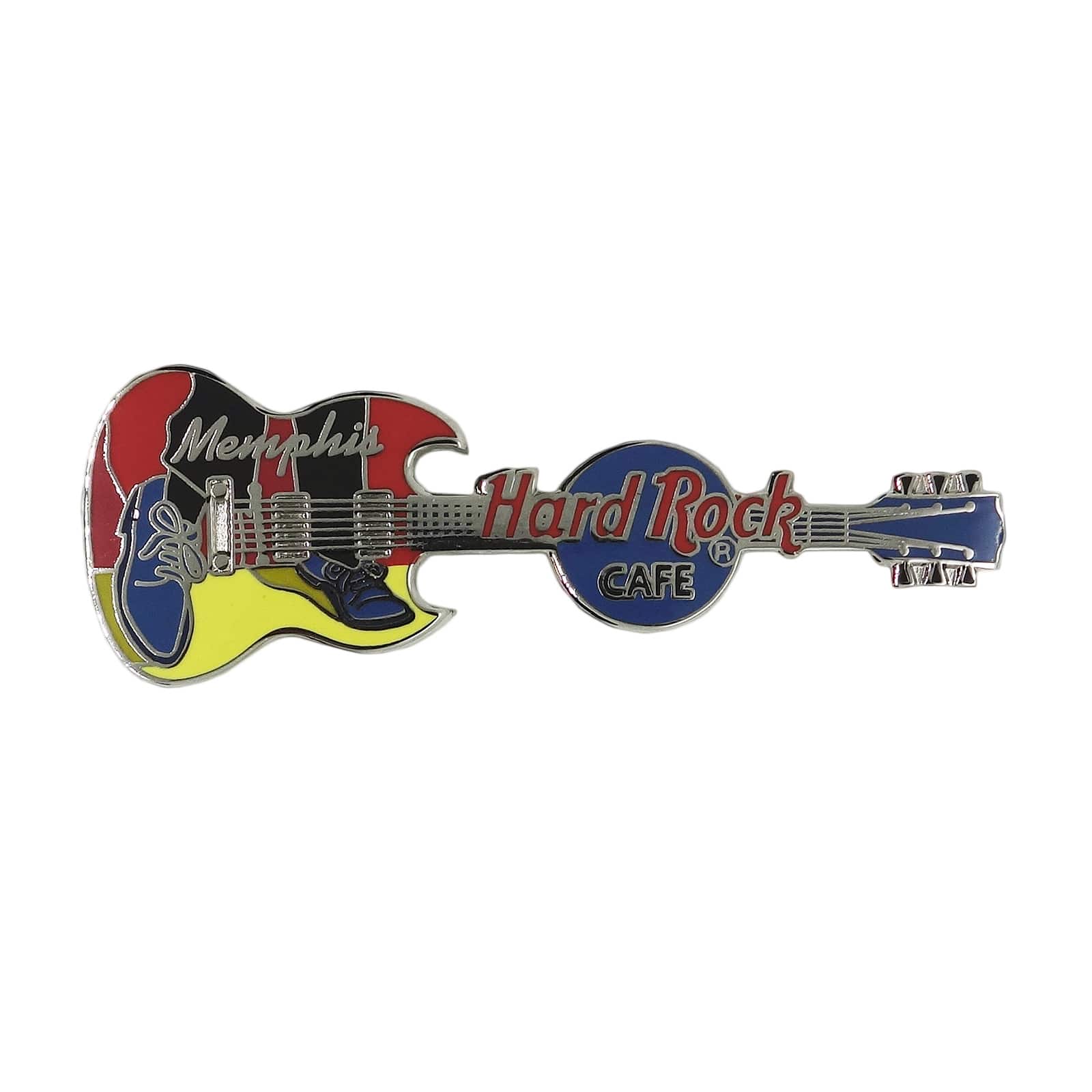 Hard Rock CAFE ギター ピンズ ハードロックカフェ MEMPHIS 留め具付き