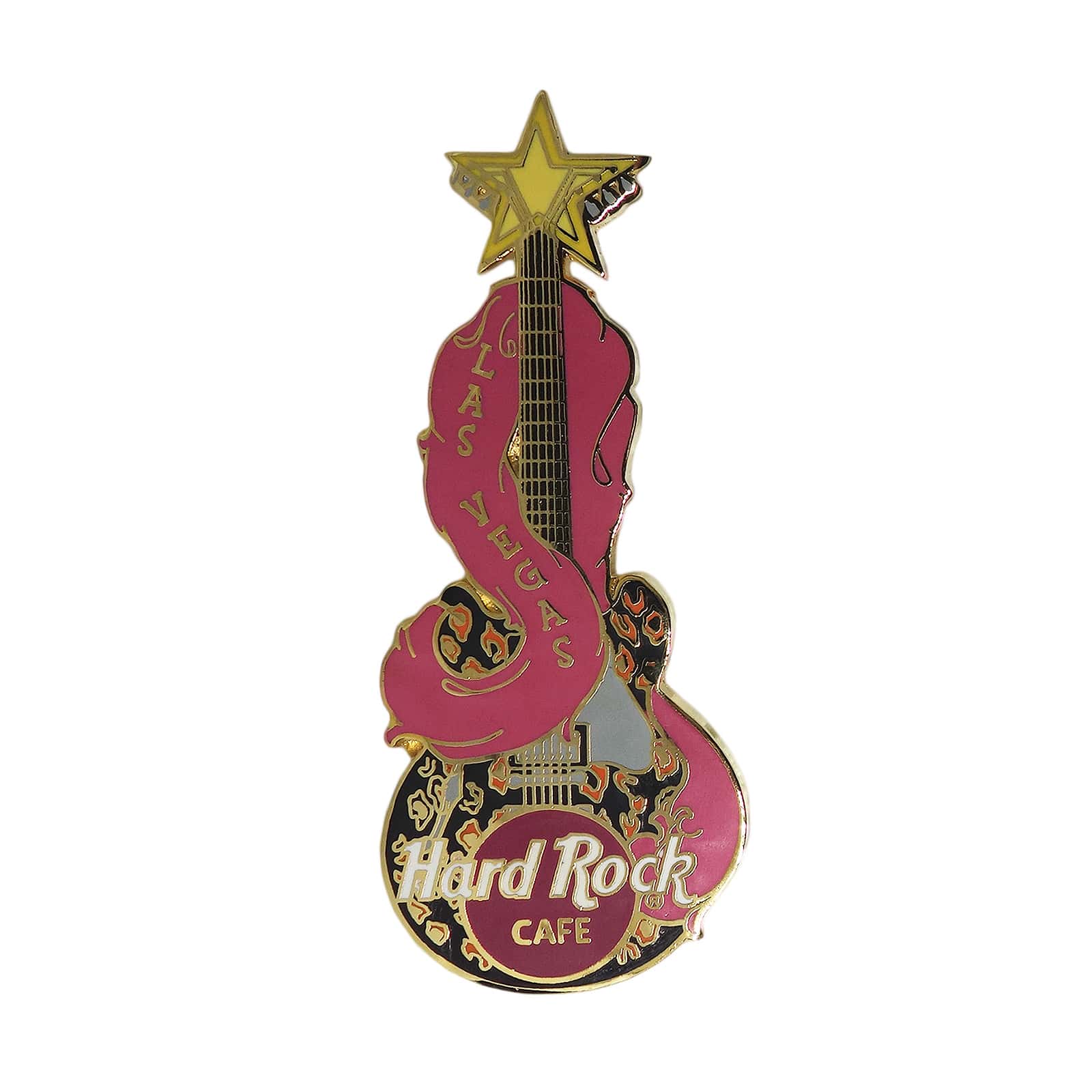 Hard Rock CAFE ギター ピンズ ハードロックカフェ LAS VEGAS 留め具付き