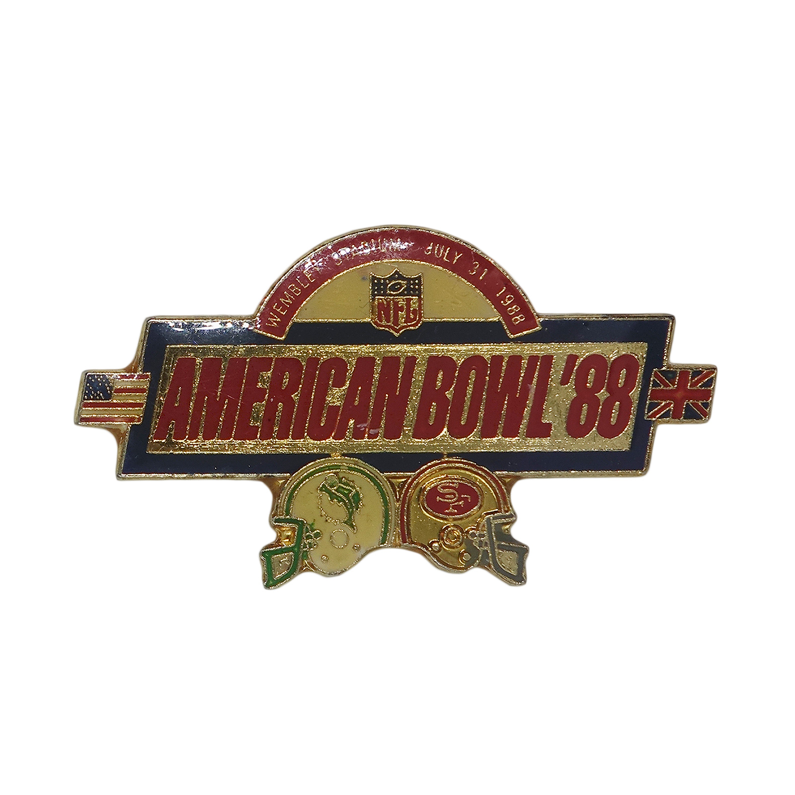 NFL AMERICAN BOWL '88  ピンズ アメフト 留め具付き