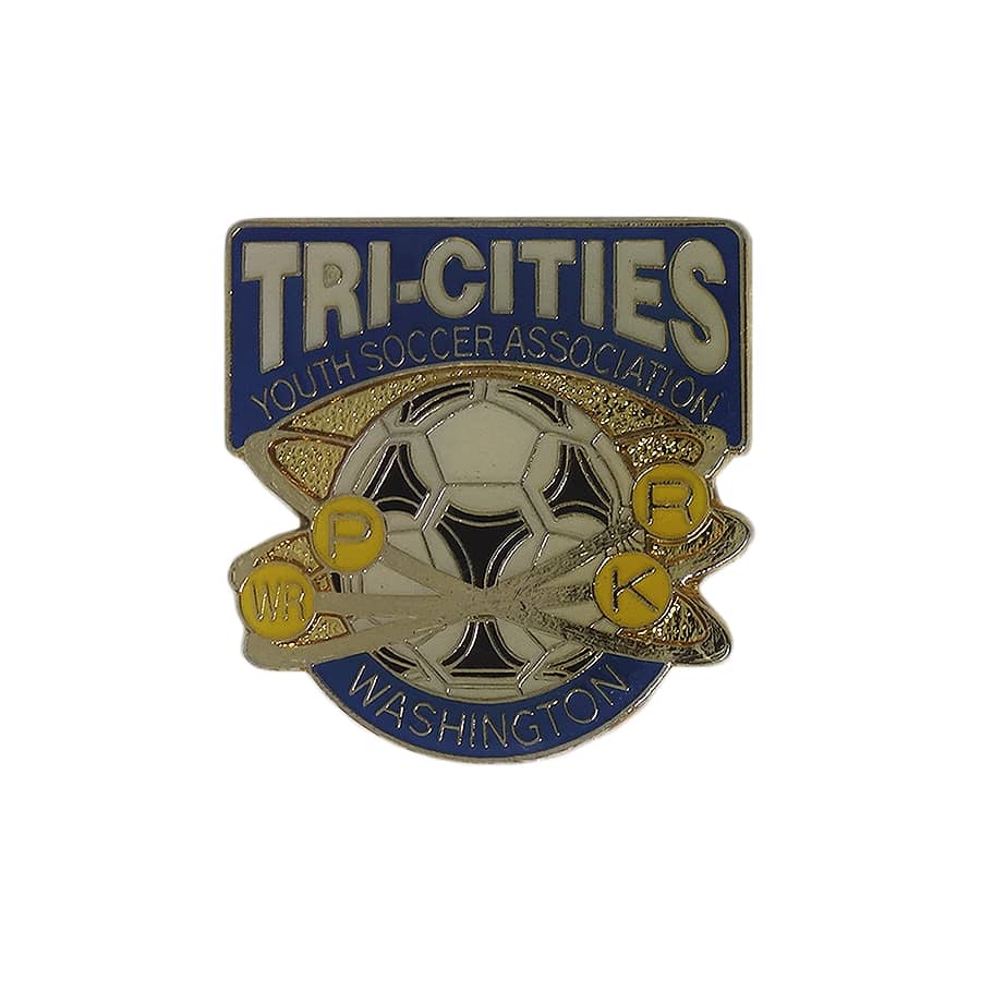 TRI-CITIES YOUTH SOCCER ASSOCIATION サッカー ピンズ 留め具付き