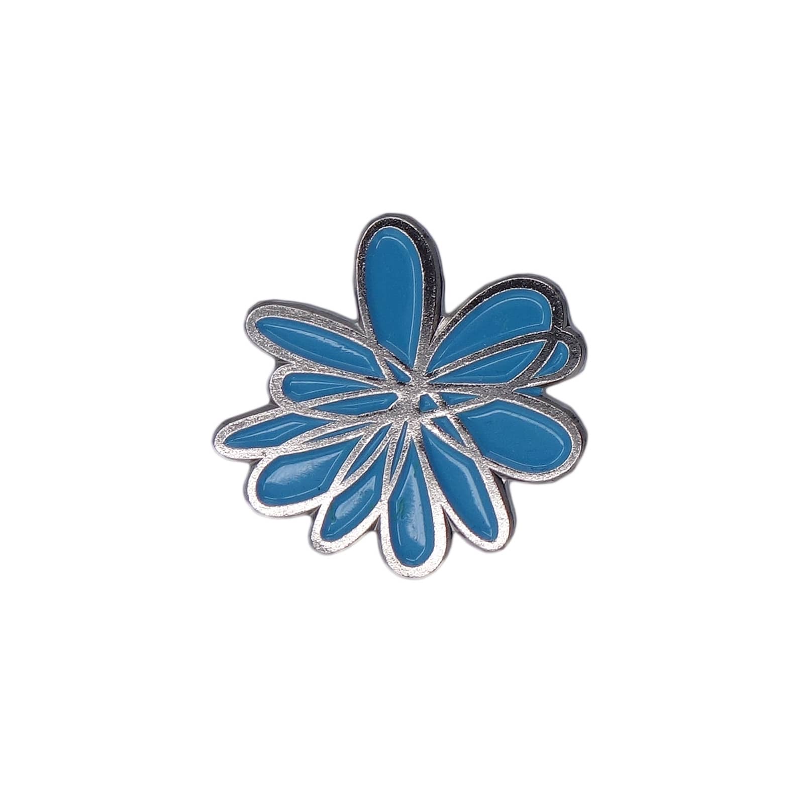 Spoonflower ロゴ ピンズ 青い花