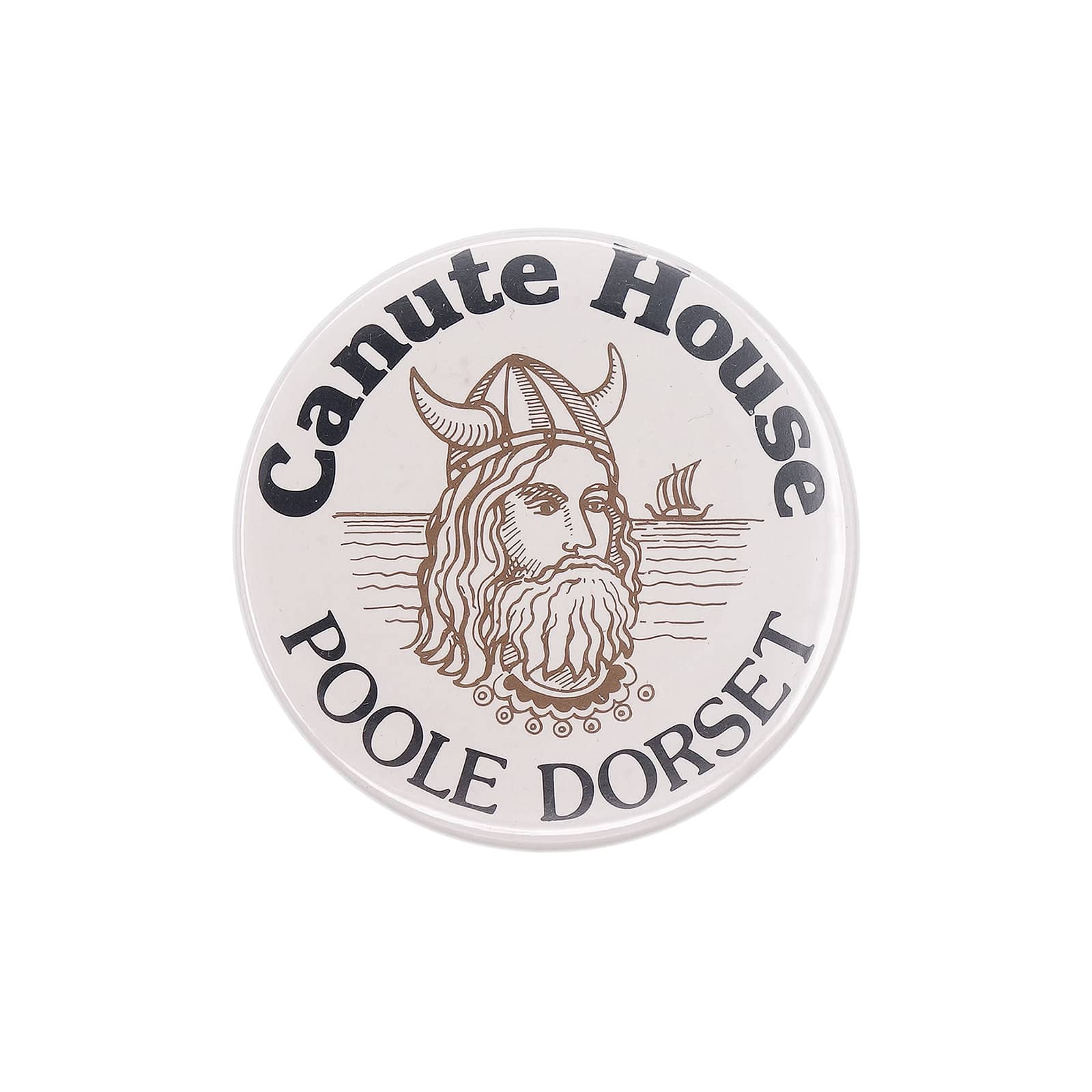 Canute House POOLE DORSET 缶バッジ バッチ バイキング