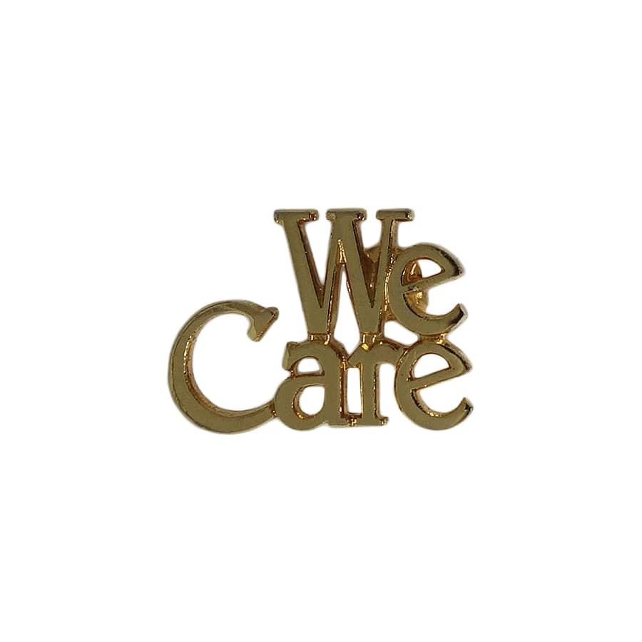 We Care ピンズ 留め具付き