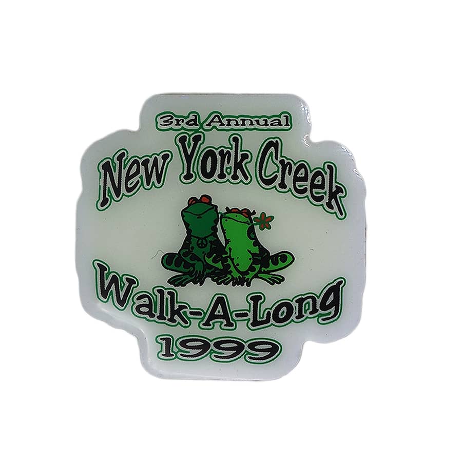 New York Creek Walk-A-Long 1999 ピンズ 蛙 留め具付き