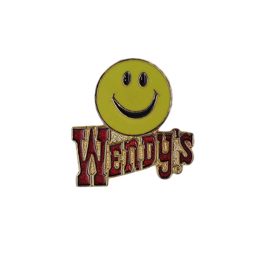 Wendy's ウェンディーズ ピンズ スマイルマーク 留め具付き
