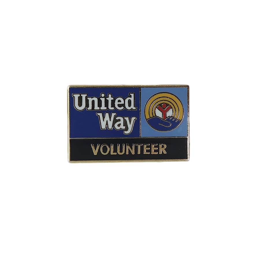 United Way ピンズ VOLUNTEER 留め具付き