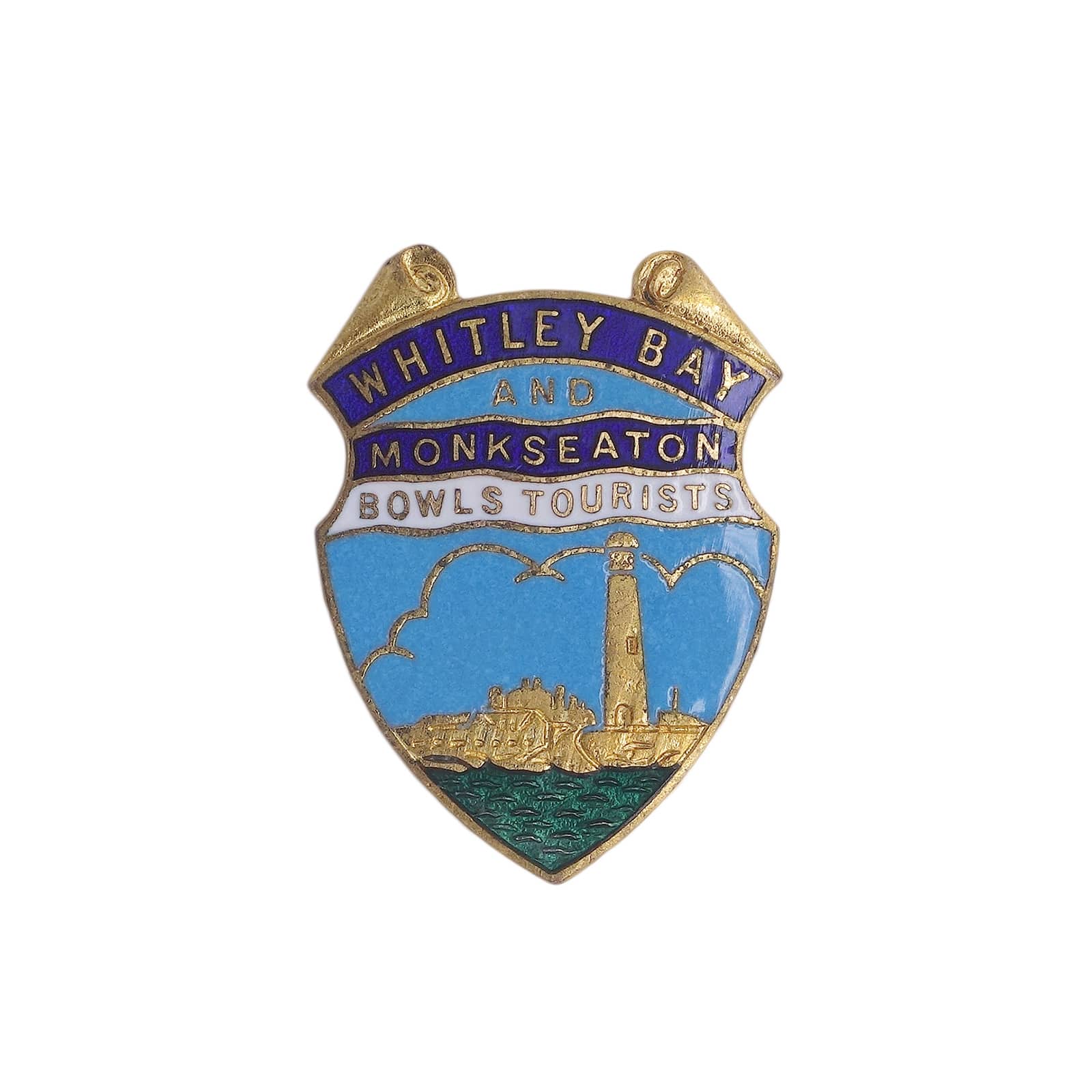 Whitley & Monkseaton Bowling Club ピンバッジ 英国 ローンボウルズ