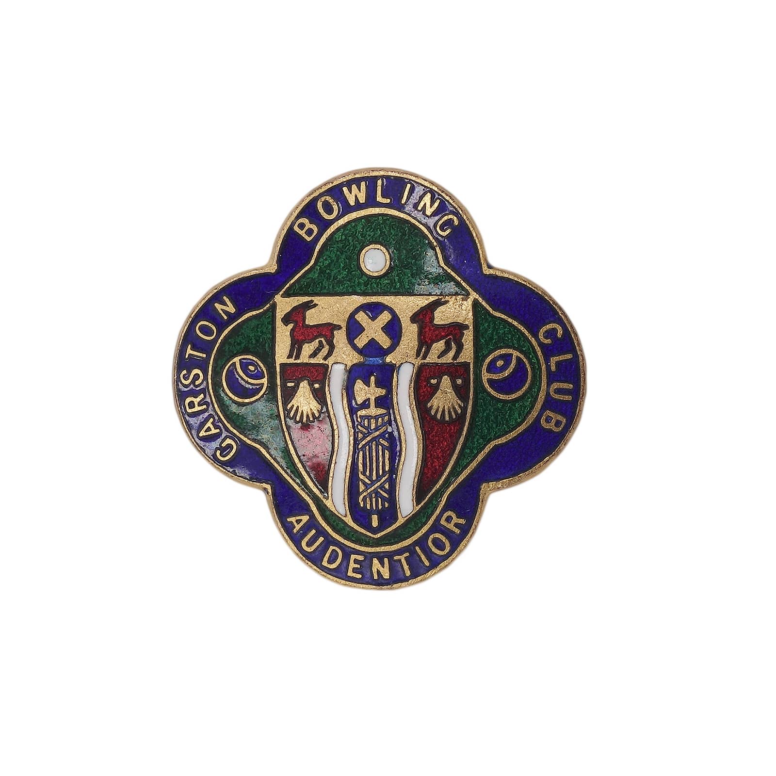 GARSTON BOWLING CLUB ピンバッジ ブローチ 英国 ローンボウルズクラブ