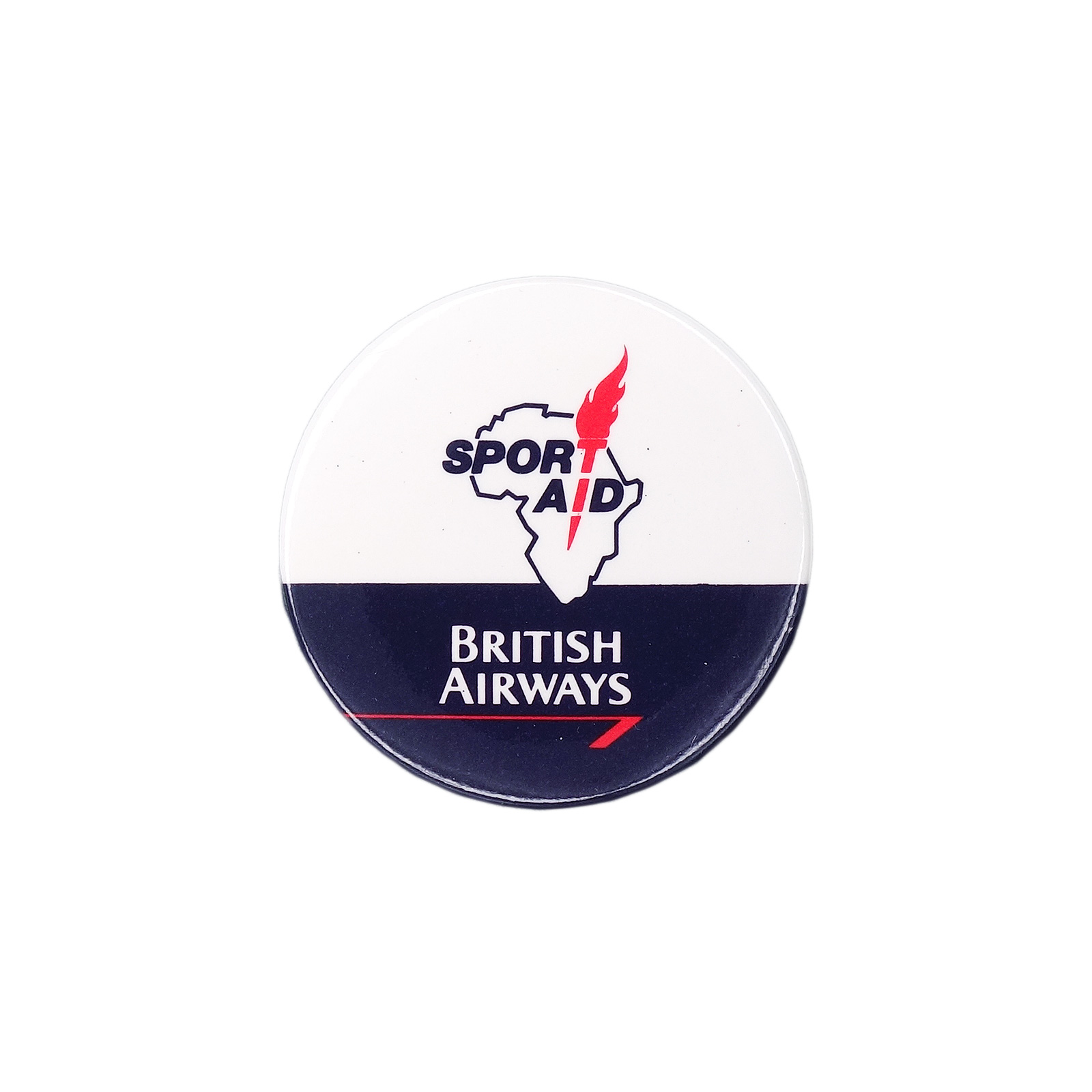 BRITISH AIRWAYS ブリティッシュ・エアウェイズ SPORT AID 缶バッジ バッチ