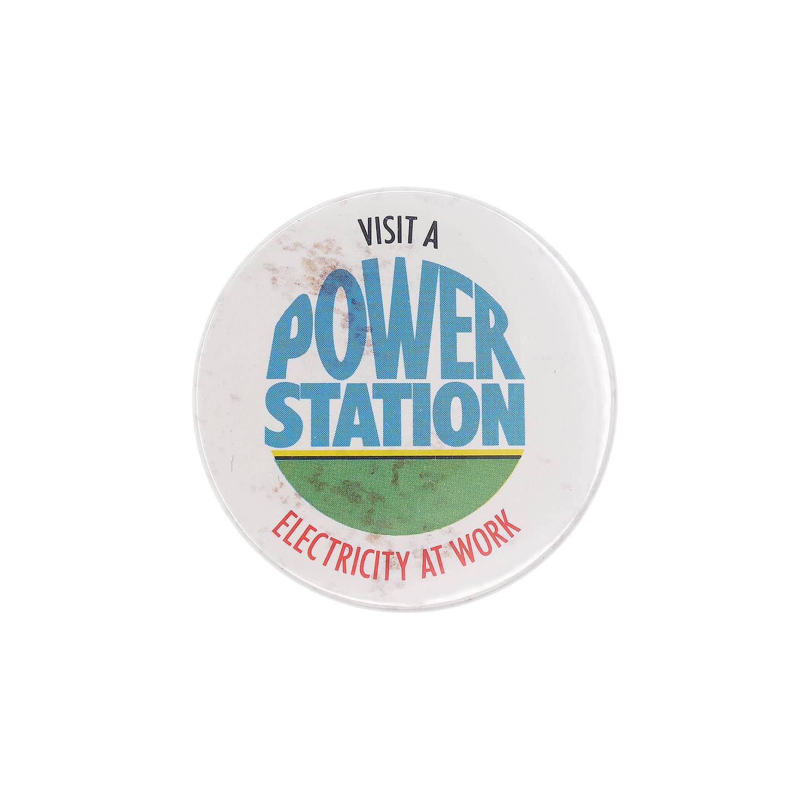 VISIT A POWER STATION ELECTRICITY AT WORK 缶バッジ バッチ