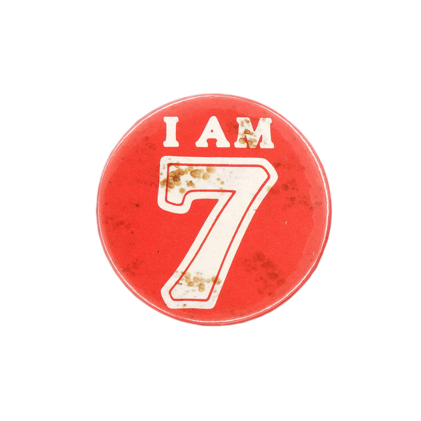 I AM 7 缶バッジ バッチ 7歳 誕生日
