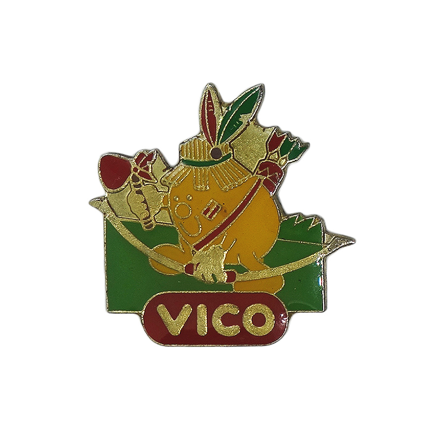 VICO インディアンのポテトチップス ピンズ 製菓会社 キャラクター ネイティブ