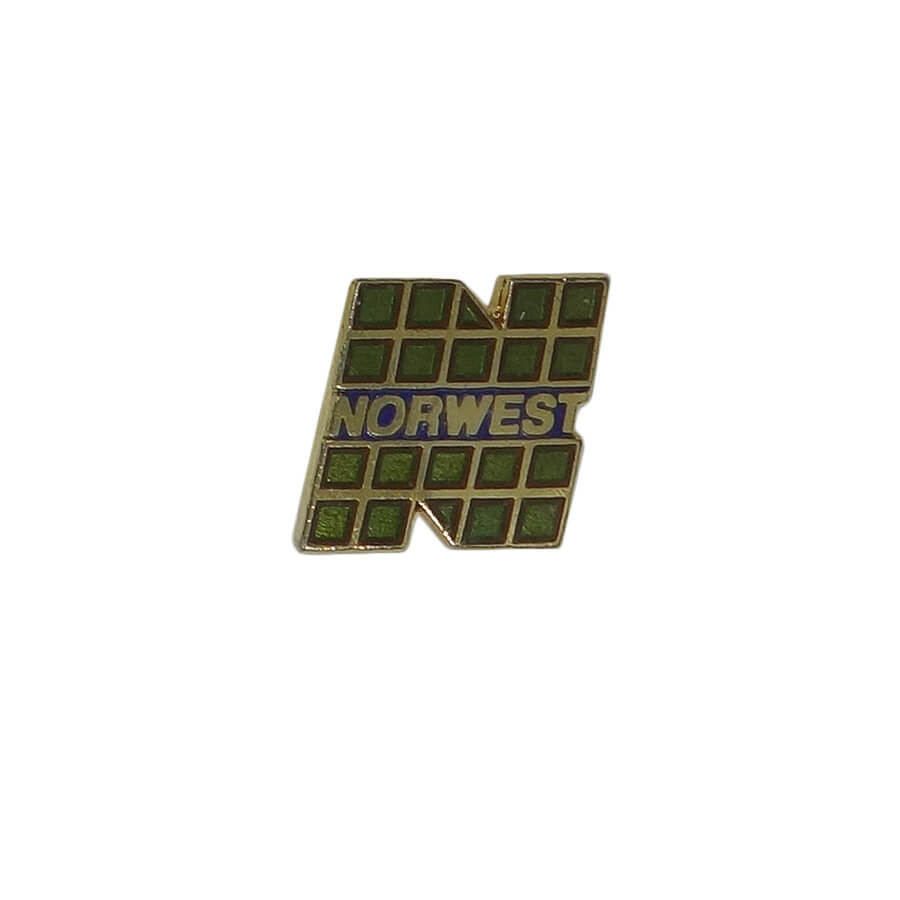 ピンズ 旧 銀行 Norwest Corporation ロゴ 留め具付き USA