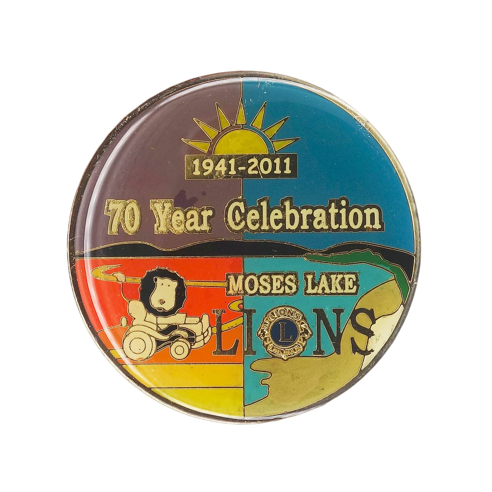 Lions Clubs ライオンズクラブ ピンズ MOSES LAKE 70周年記念