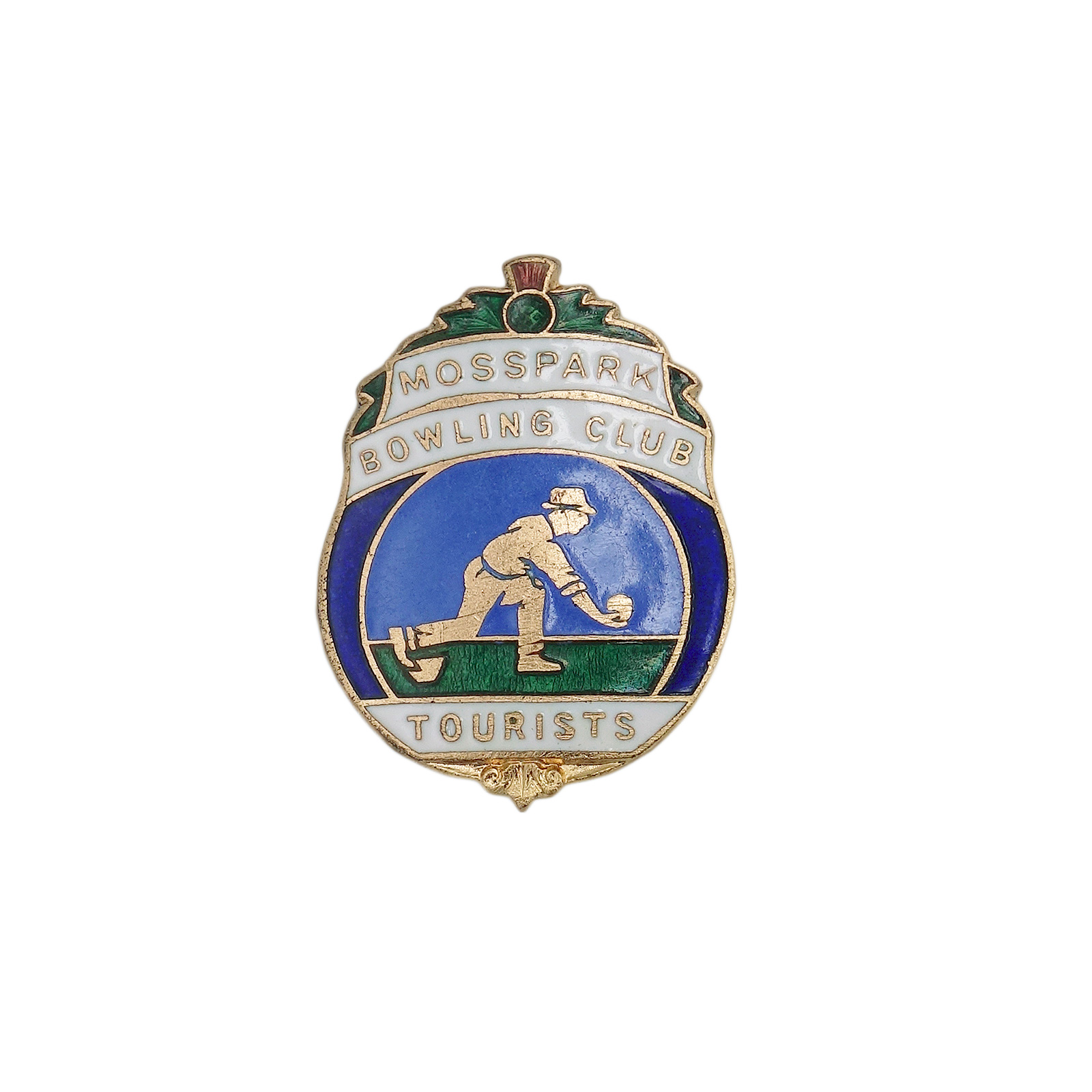 MOSSPARK BOWLING CLUB ピンバッジ バッチ 英国 ローンボウルズクラブ
