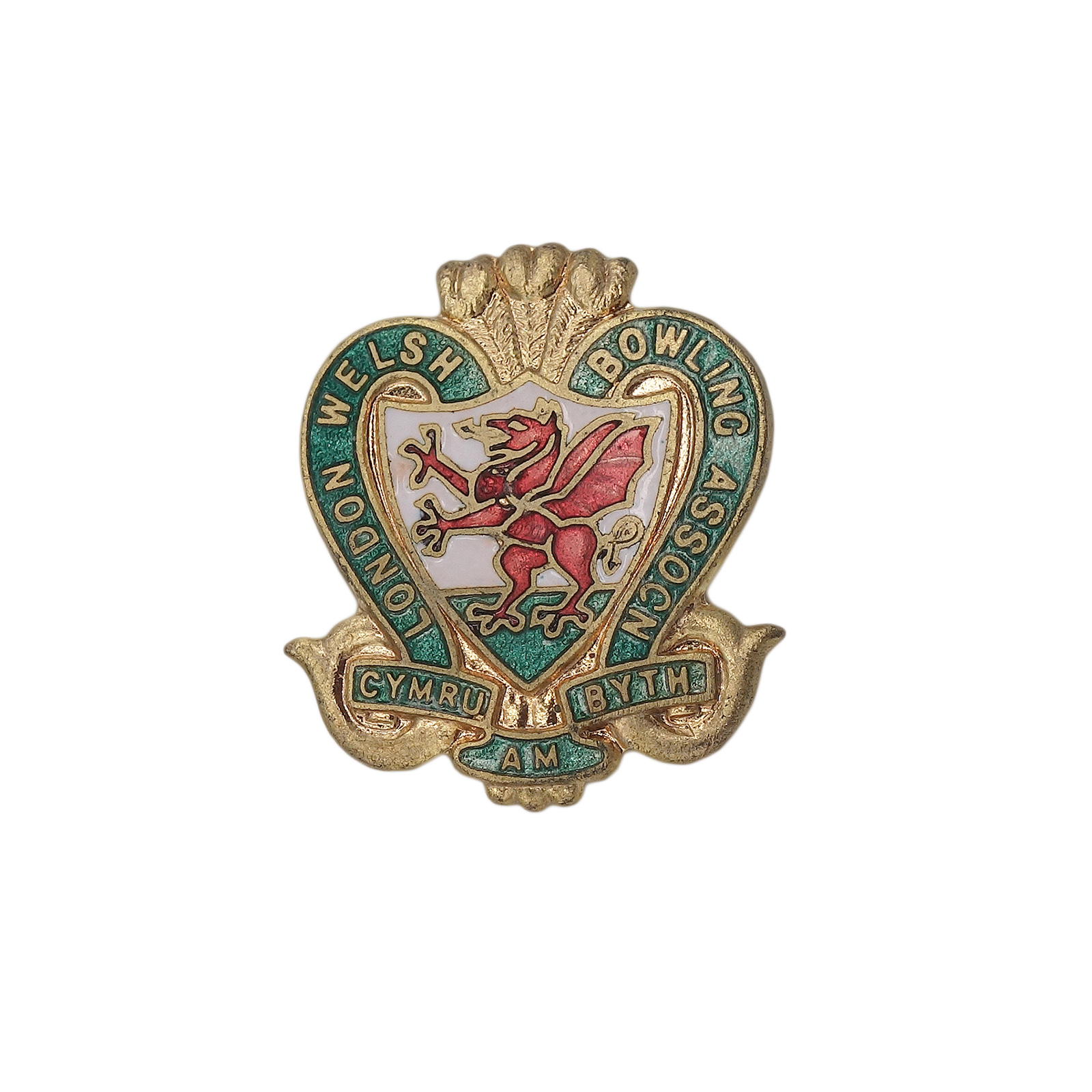 LONDON WELSH BOWLING ASSOCN ピンバッジ ブローチ 英国ローンボウルズ協会