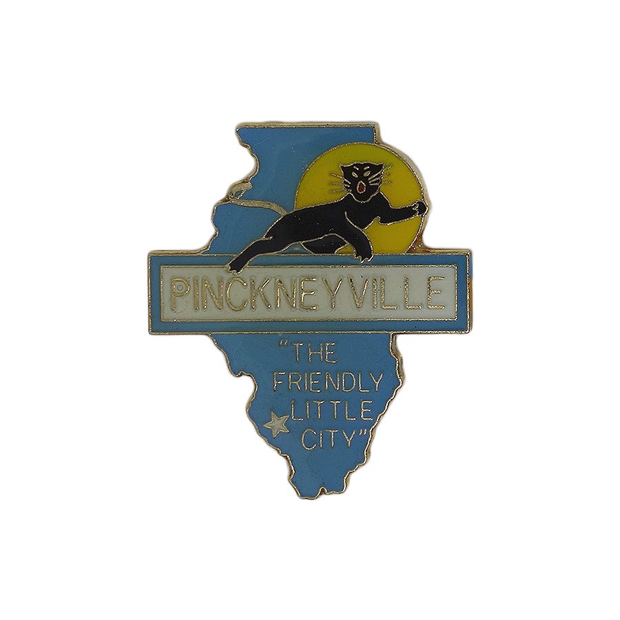 PINCKNEYVILLE ピンズ イリノイ州 地図型