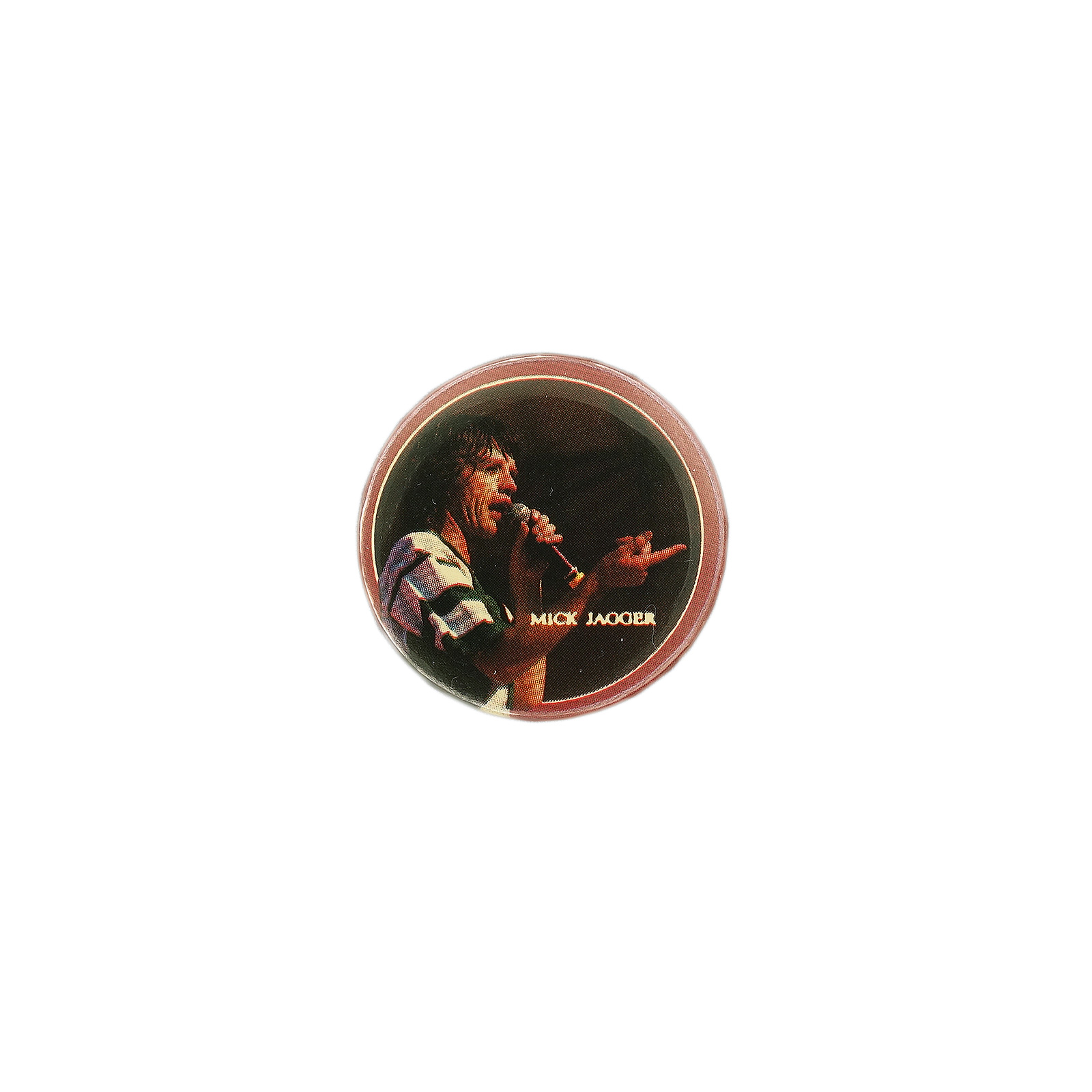 MICK JAGGER ミック・ジャガー 缶バッジ バッチ ロックミュージシャン 1983