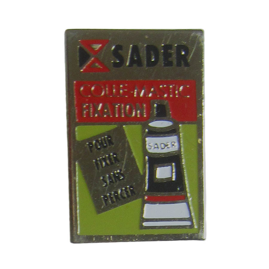 ピンズ 接着剤 SADER 留め具付き レトロ