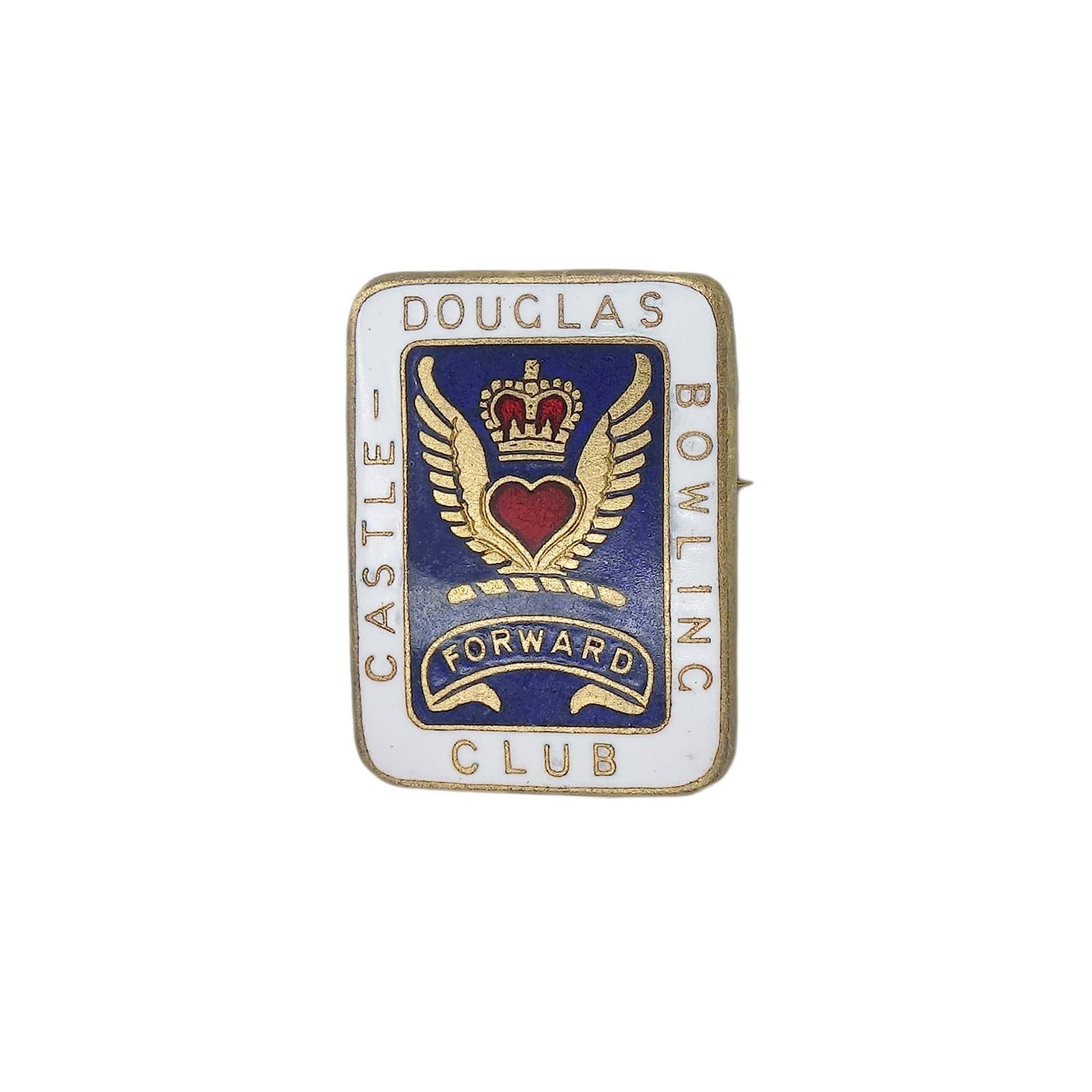 CASTLE DOUGLAS BOWLING CLUB ピンバッジ バッチ 英国ローンボウルズクラブ