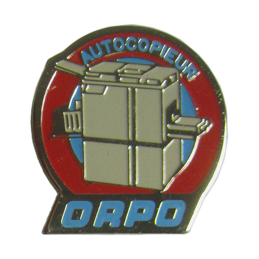 ピンズ コピー機 ORPO 留め具付き ピンバッジ