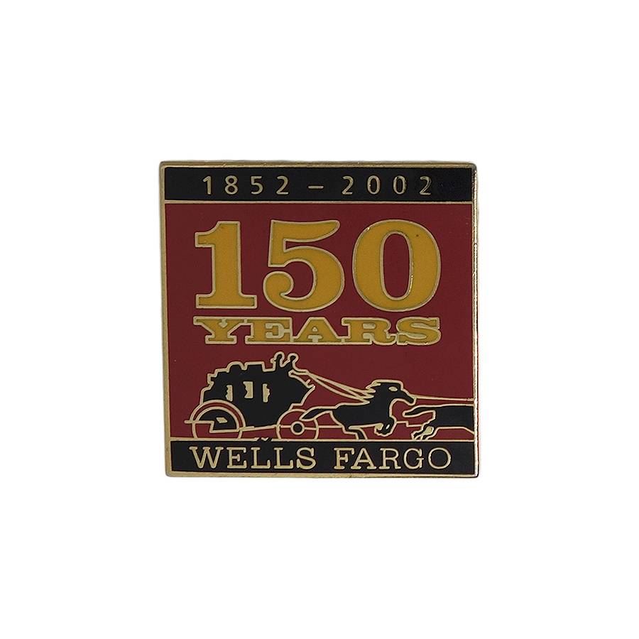 WELLS FARGO ピンズ 150 YEARS ウェルズ・ファーゴ 留め具付き