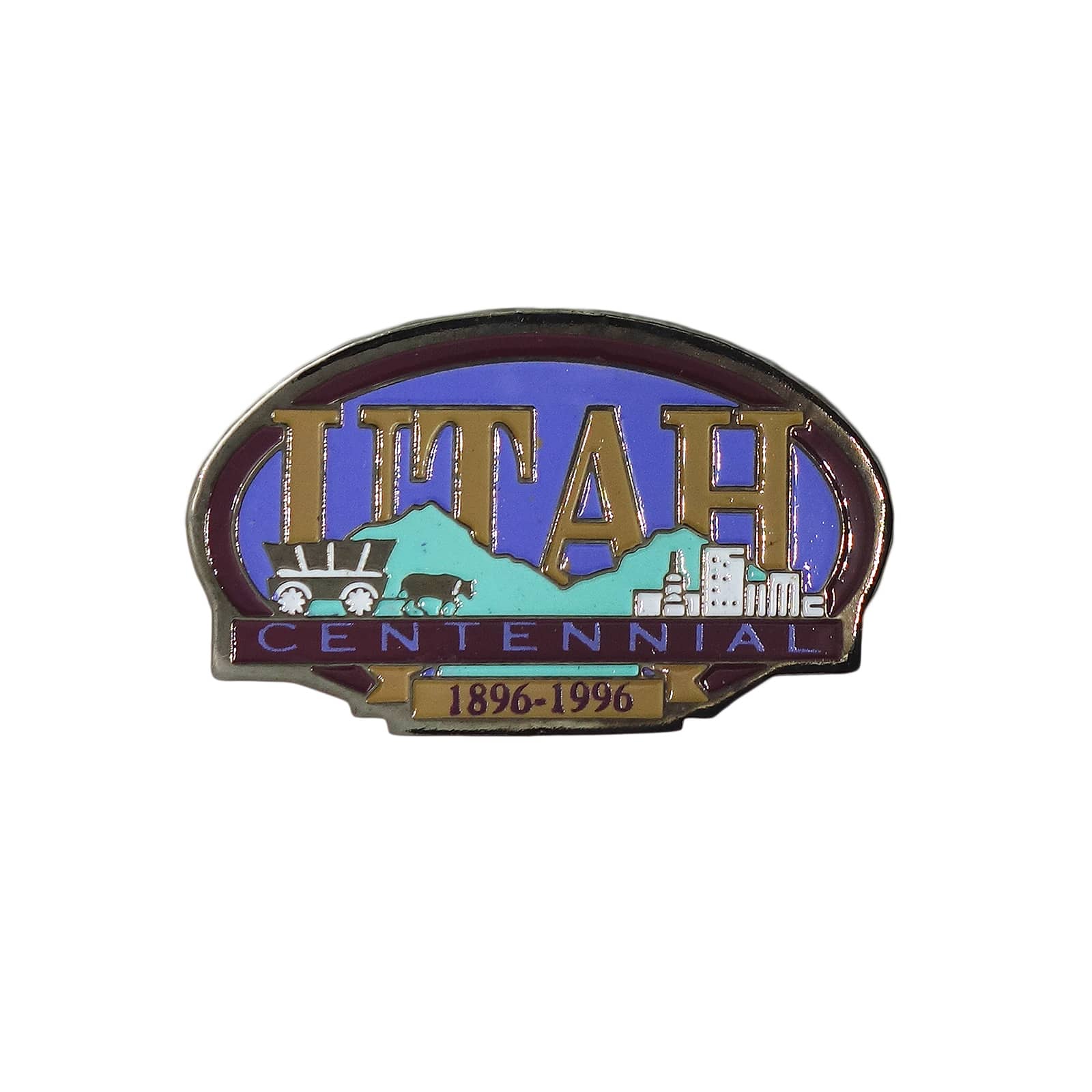 UTAH CENTENNIAL 1896-1996 ピンズ ユタ州 100周年 留め具付き