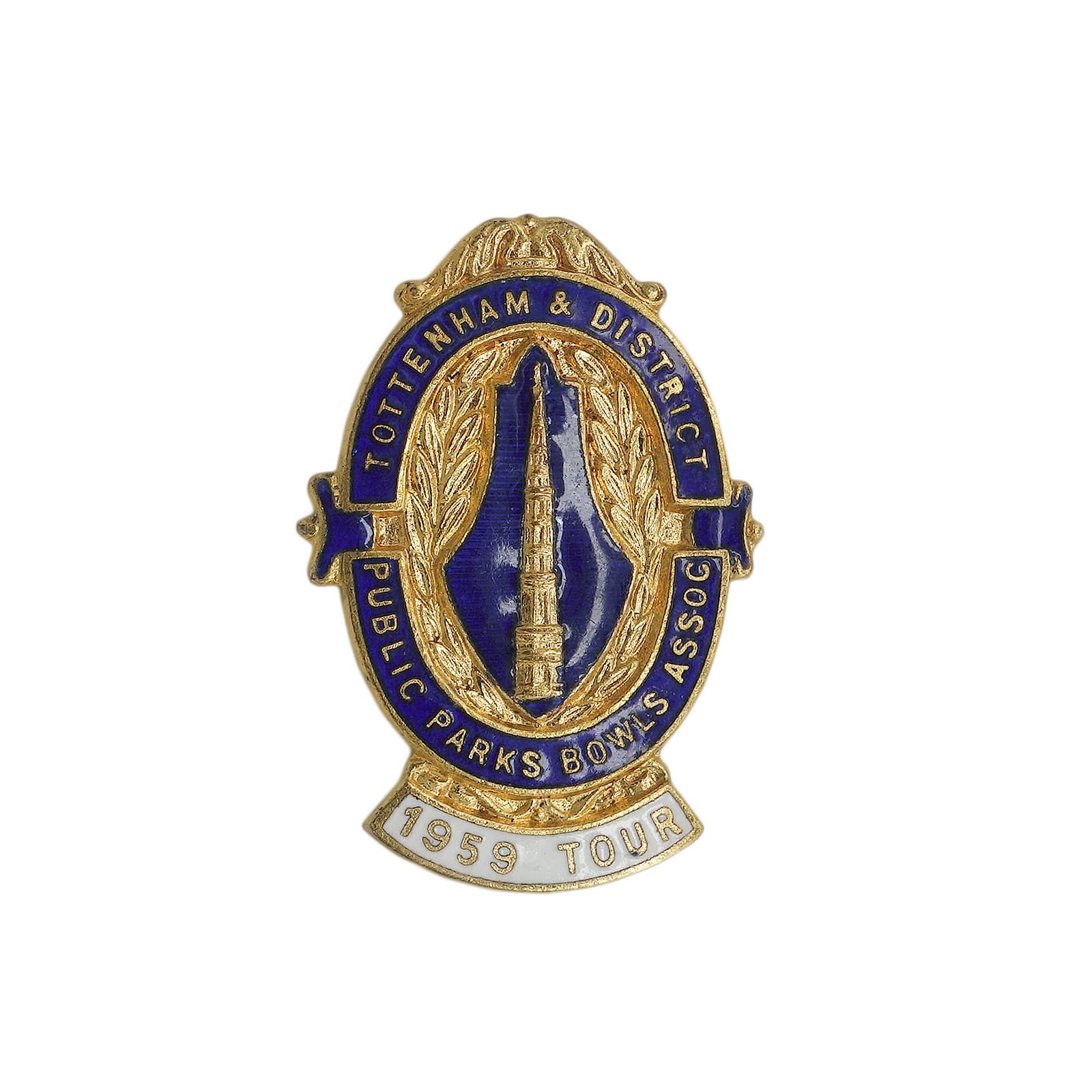 TOTTENHAM & DISTRICT アンティーク ピンバッジ　H.W. MILLER