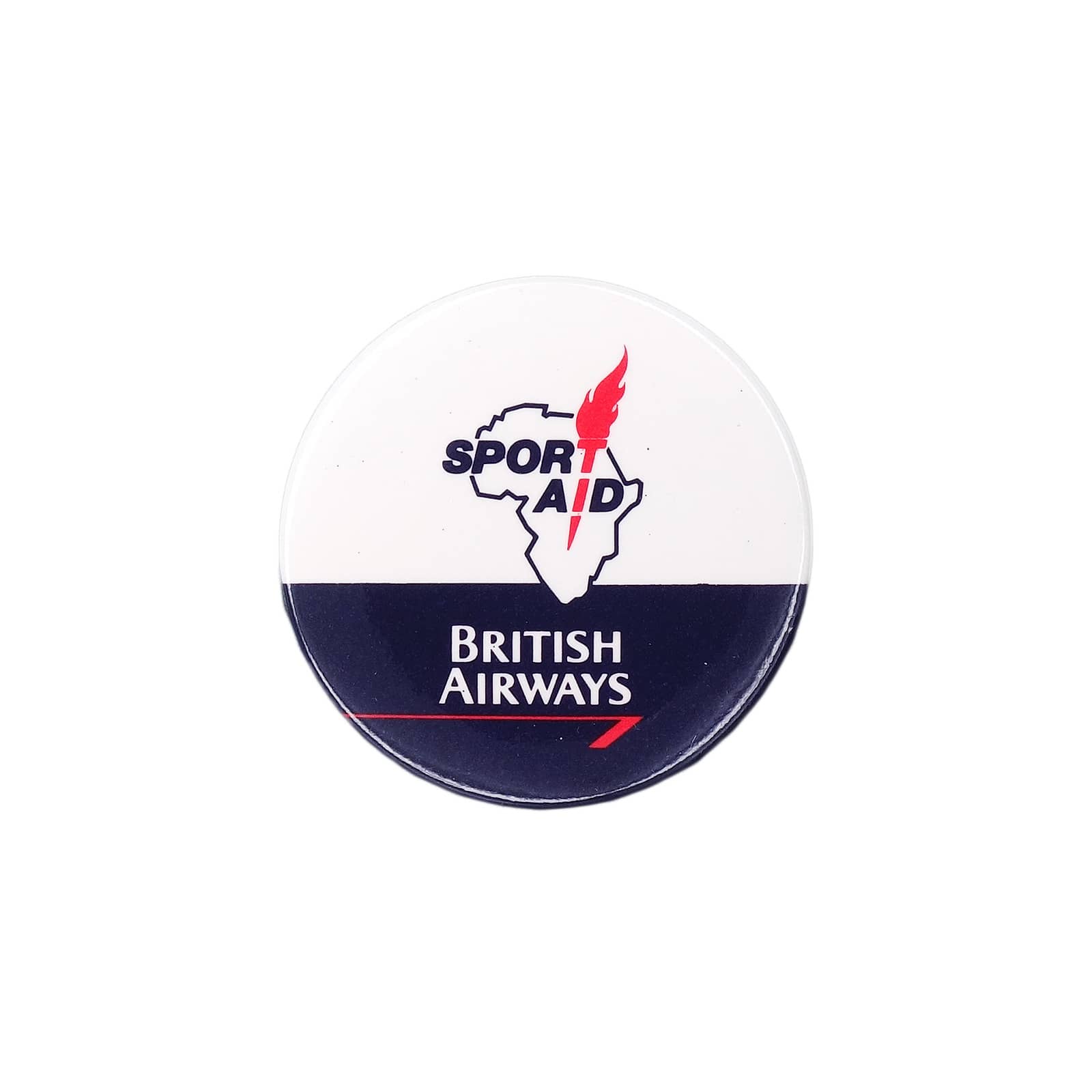 BRITISH AIRWAYS ブリティッシュ・エアウェイズ SPORT AID 缶バッジ バッチ