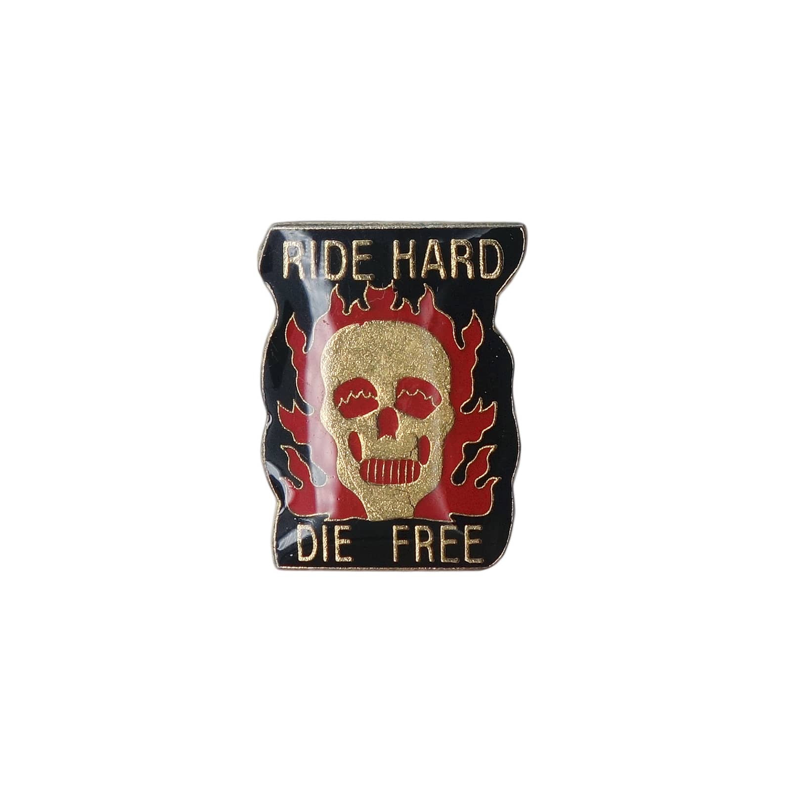 RIDE HARD DIE FREE ファイヤースカル バイカー ピンズ PWII