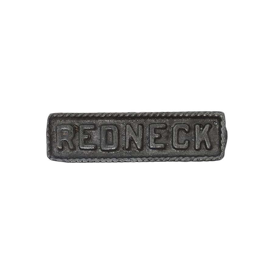 REDNECK ピンズ ピューター 留め具付き 文字 英語