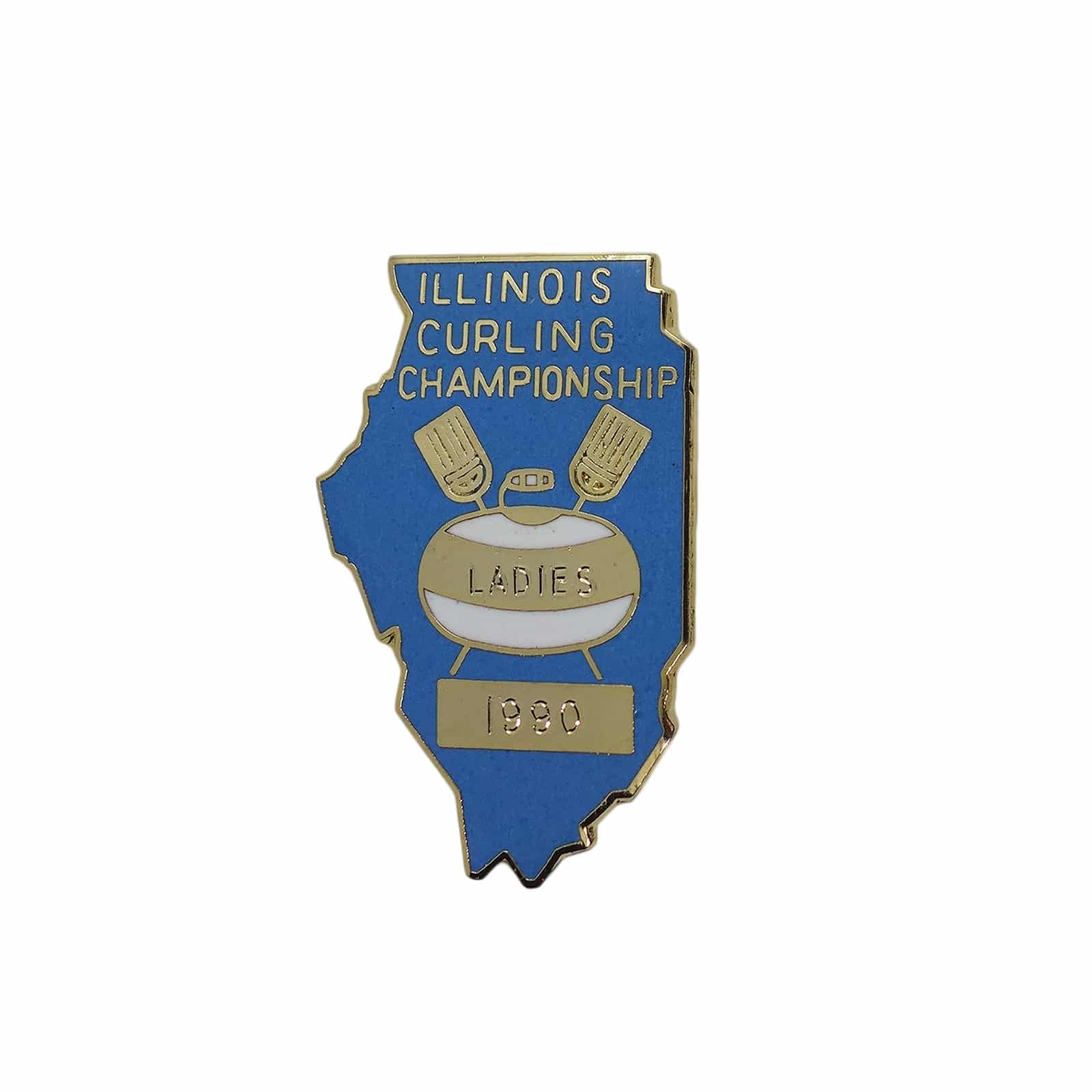 ILLINOIS CURLING CHAMPIONSHIP カーリング ピンバッジ ブローチ