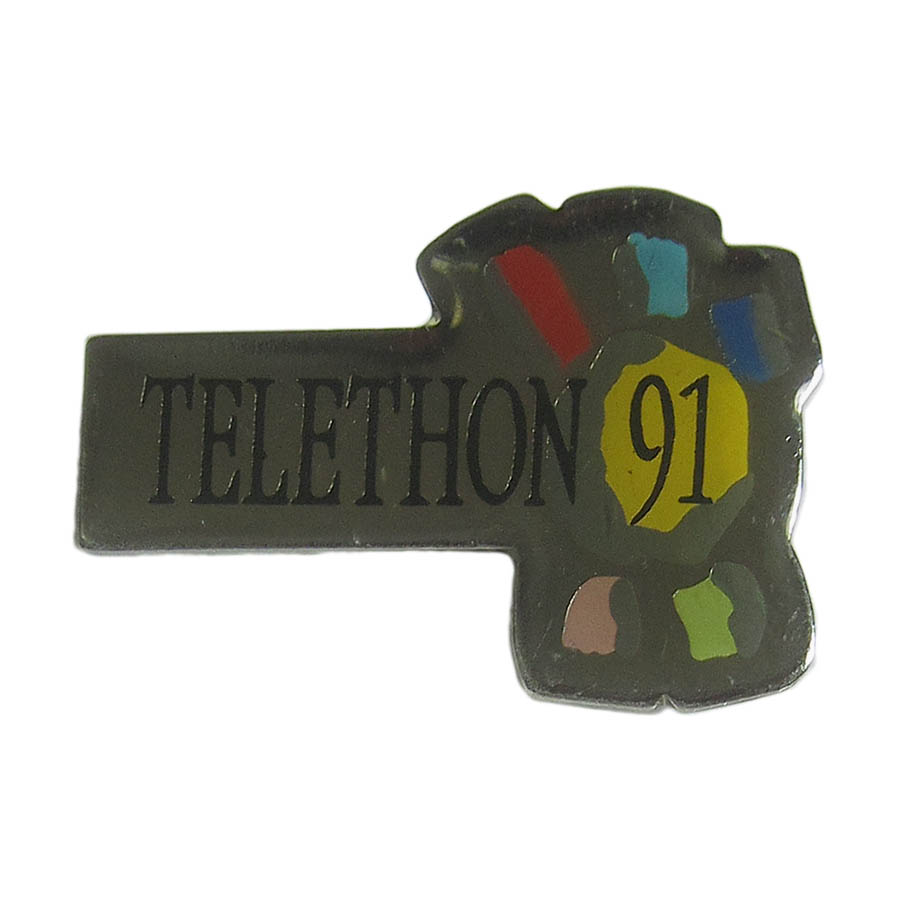 ピンズ チャリティーイベント TELETHON 留め具付き ピンバッジ