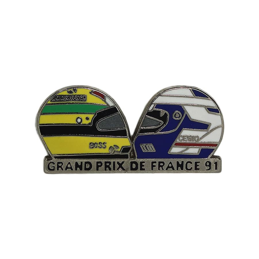 F1 フランスGP 91 ピンズ ヘルメット 留め具付き