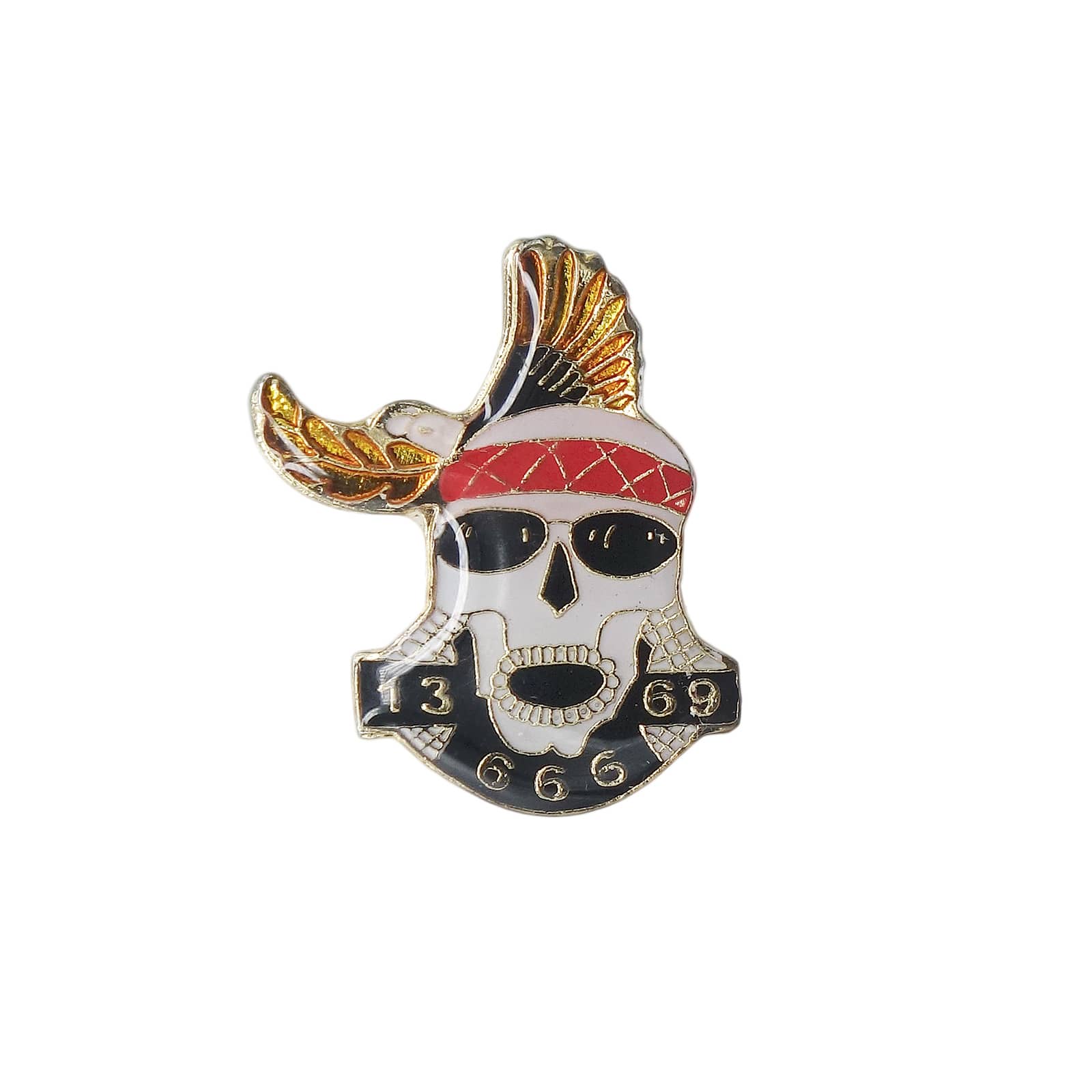 スカル イーグル バイカー ピンズ 髑髏 PWII