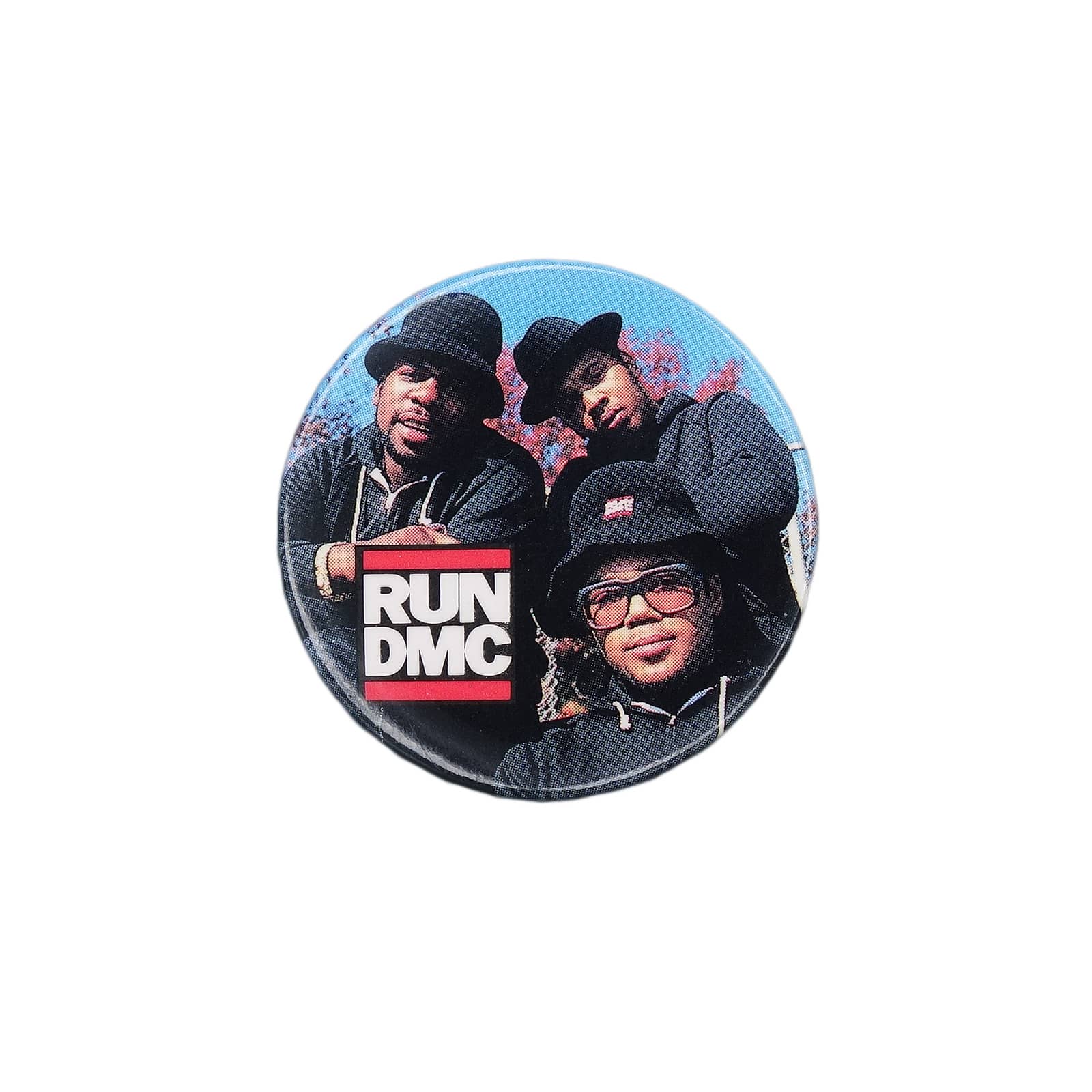 RUN DMC ラン・ディーエムシー 缶バッジ バッチ ヒップホップグループ 1988