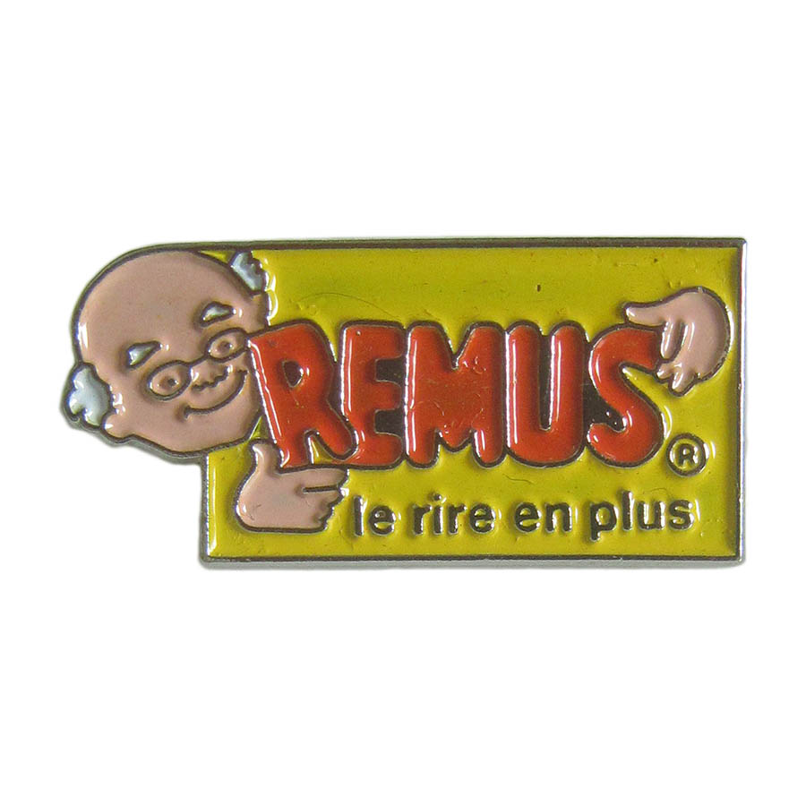 ピンズ お爺さん REMUS 留め具付き ピンバッジ