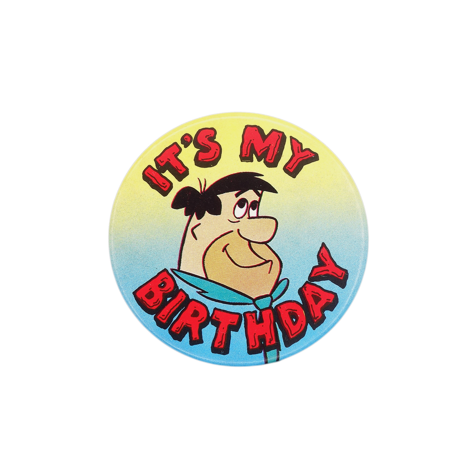 IT'S MY BIRTHDAY 原始家族フリントストーン 缶バッジ バッチ 誕生日