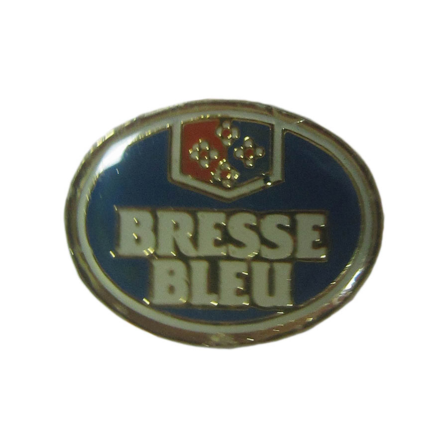 ピンズ チーズ 銘柄 BRESSE BLEU 留め具付き ピンバッジ