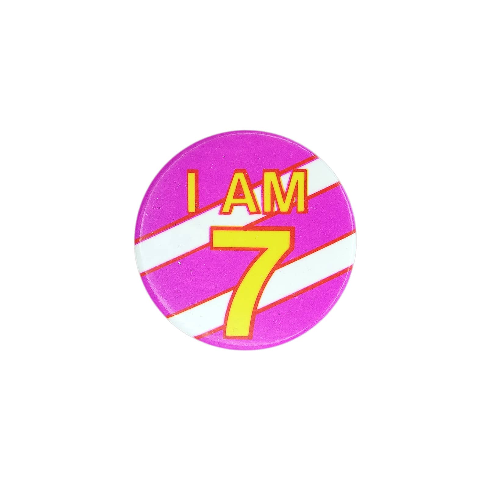 I AM 7 缶バッジ バッチ 7歳 誕生日