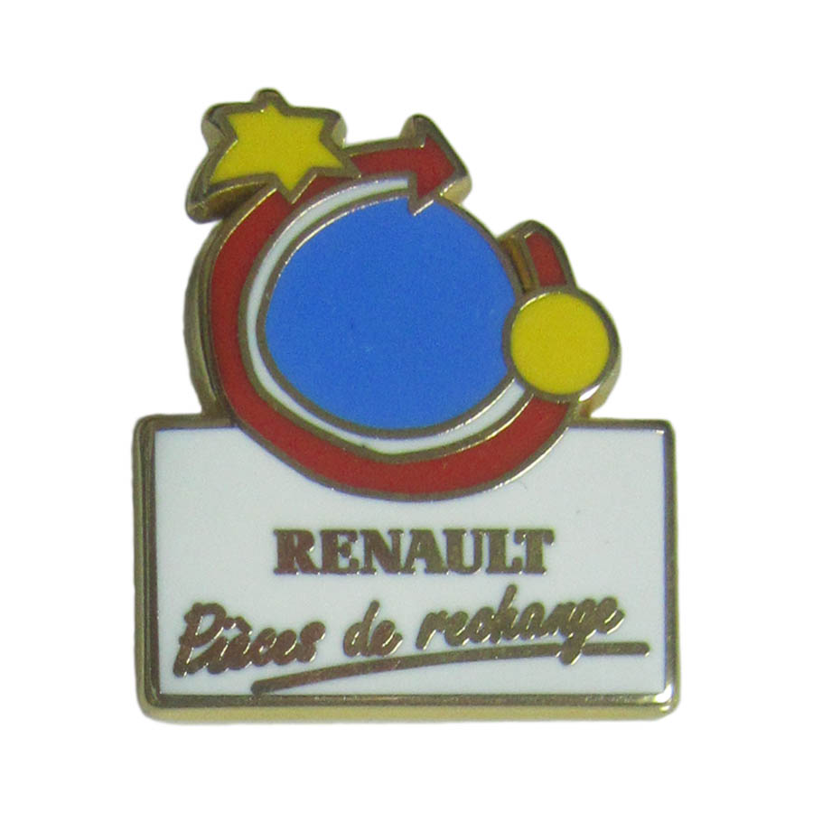 ピンズ 自動車メーカー RENAULT ルノー pieces de rechange 留め具付き ピ