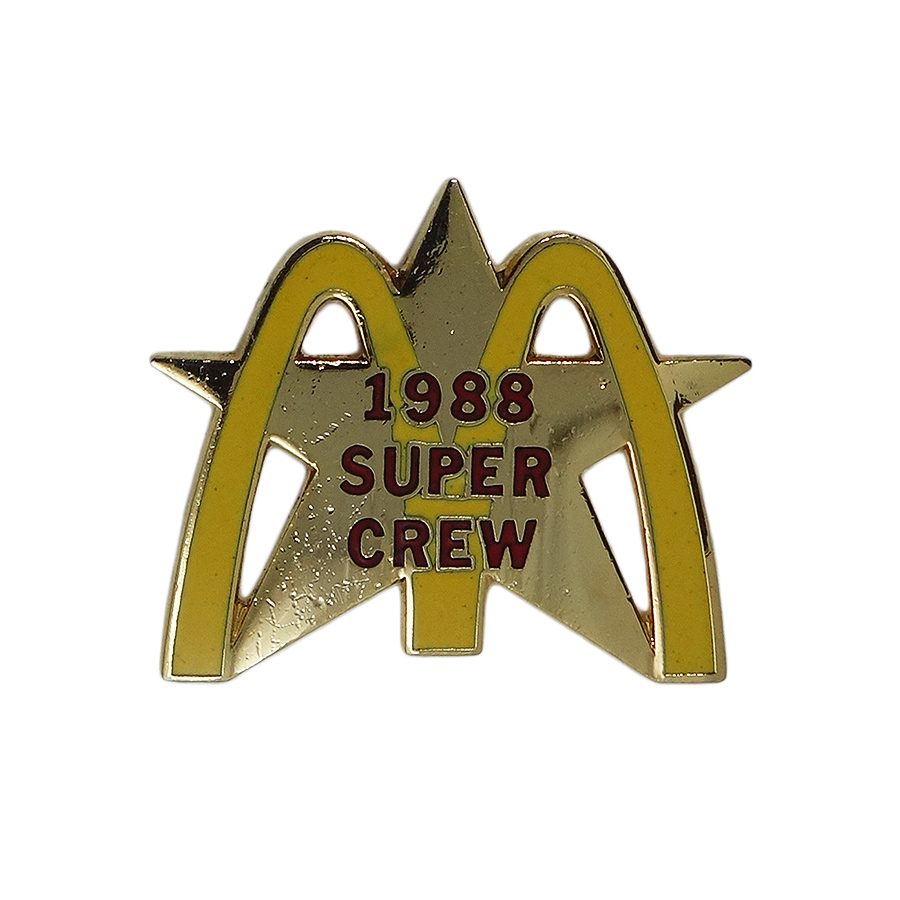 マクドナルド 1988 SUPER CREW ピンズ McDonald's ビンテージ