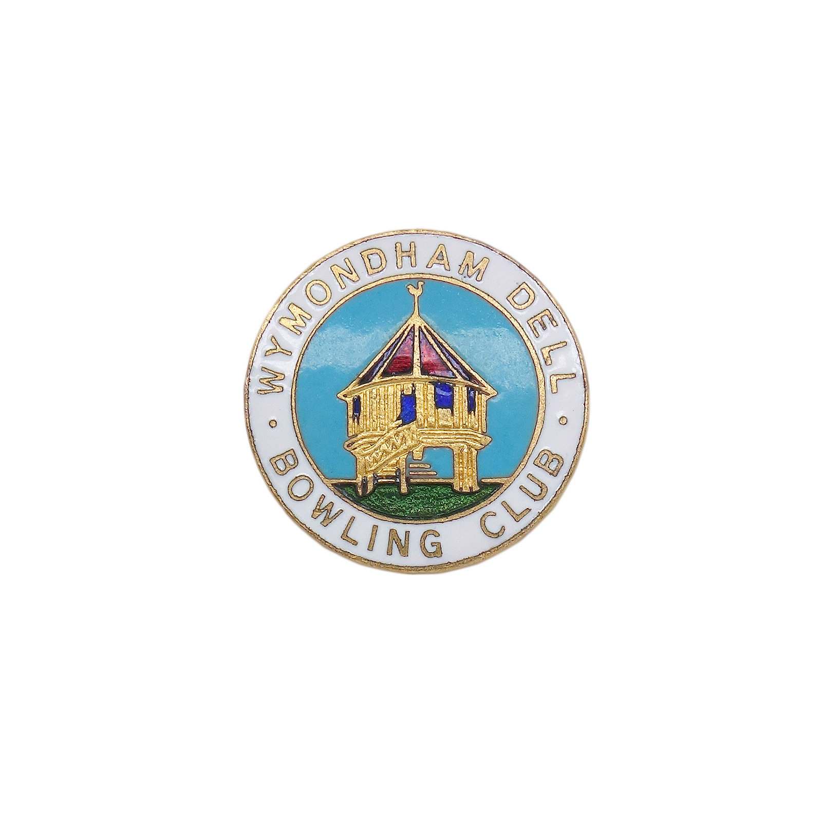 WYMONDHAM DELL BOWLING CLUB ピンバッジ ブローチ 英国 ローンボウルズ