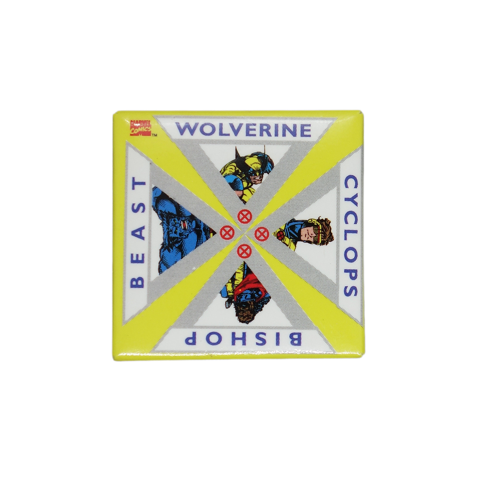 X-MEN エックスメン 缶バッジ バッチ スーパーヒーロー 1994 MARVEL USA製