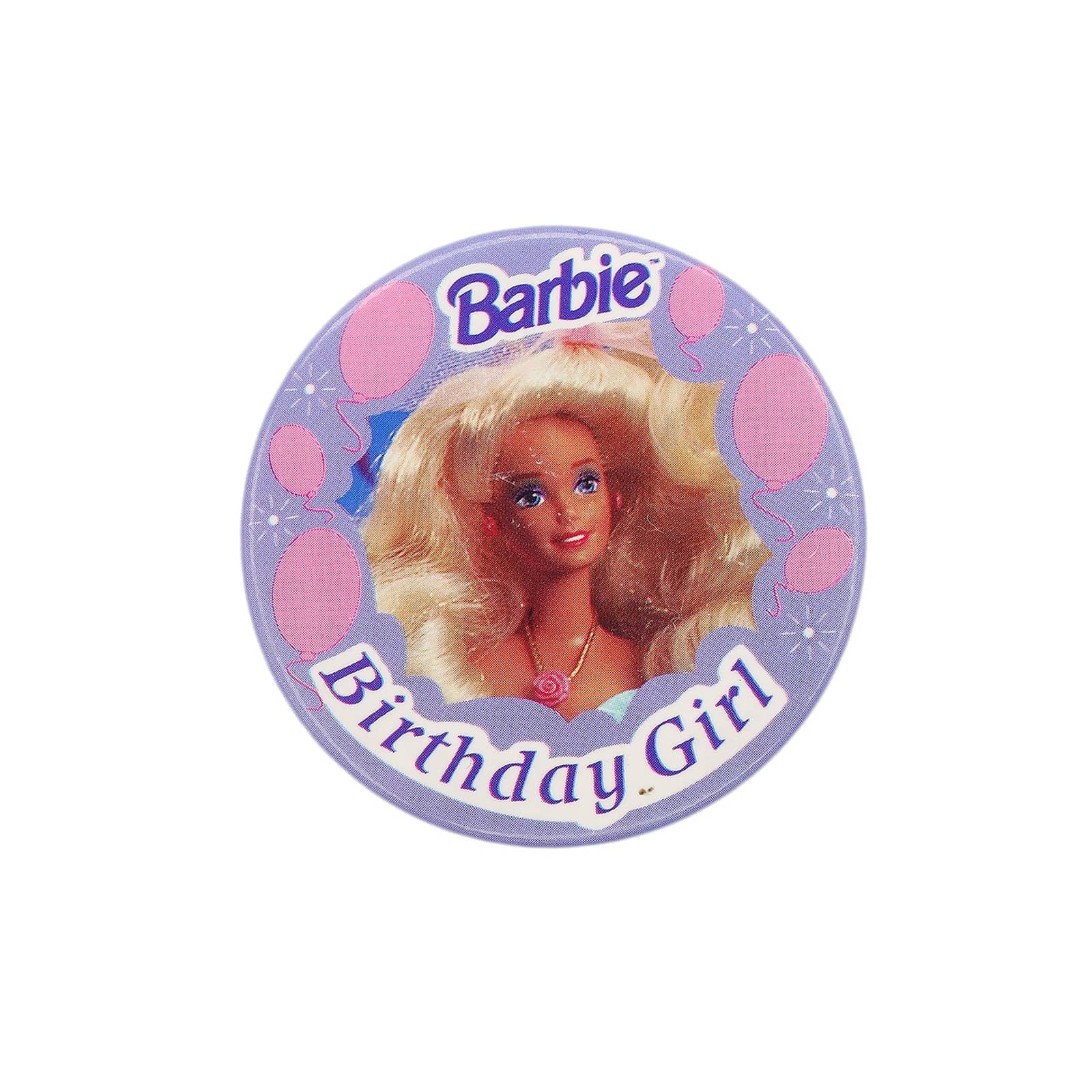 Barbie バービー Birthday Girl 缶バッジ バッチ 誕生日